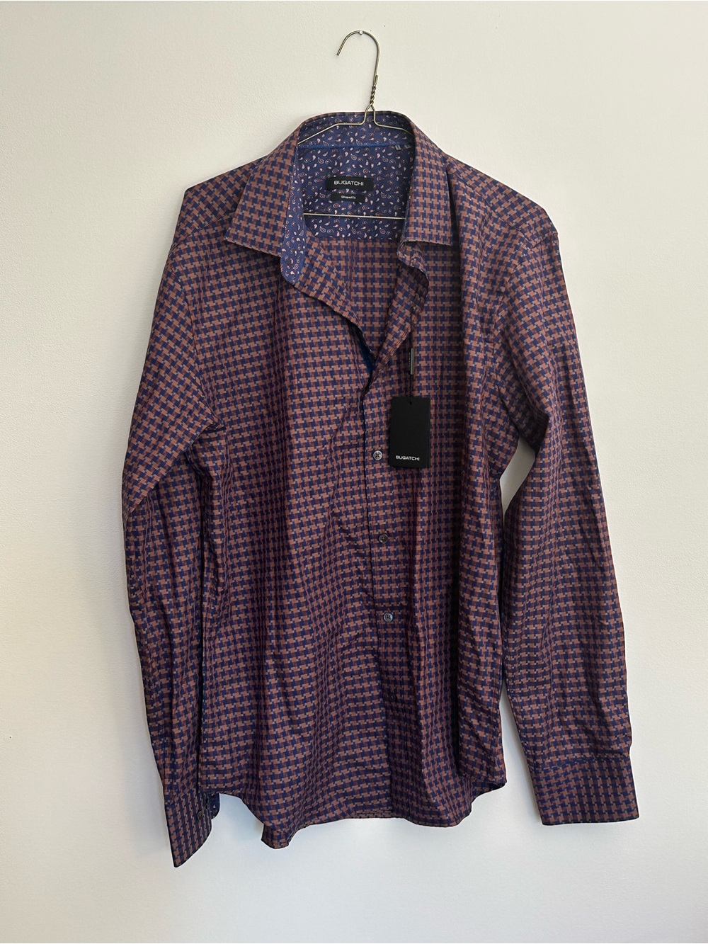 Bugatchi Houndstooth Dress Shirt